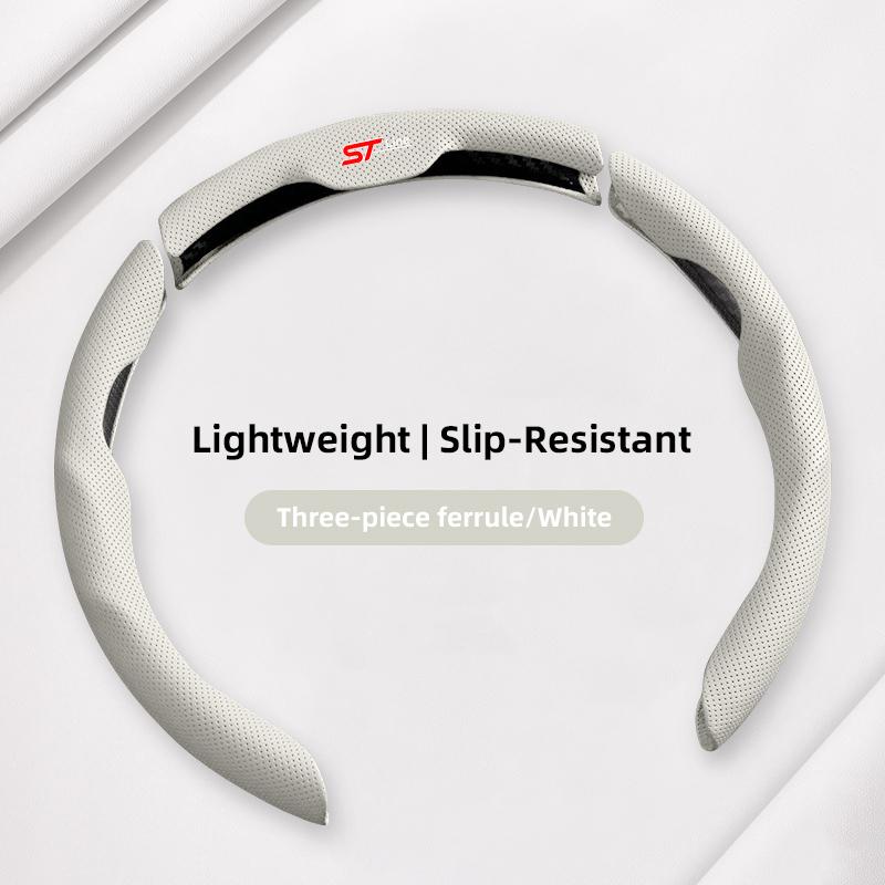 Car Steering Wheel Cover Protection Case Anti Slip Breathable Protector For Ford ST Line Focus Mustang Fiesta Puma Ranger Kuga