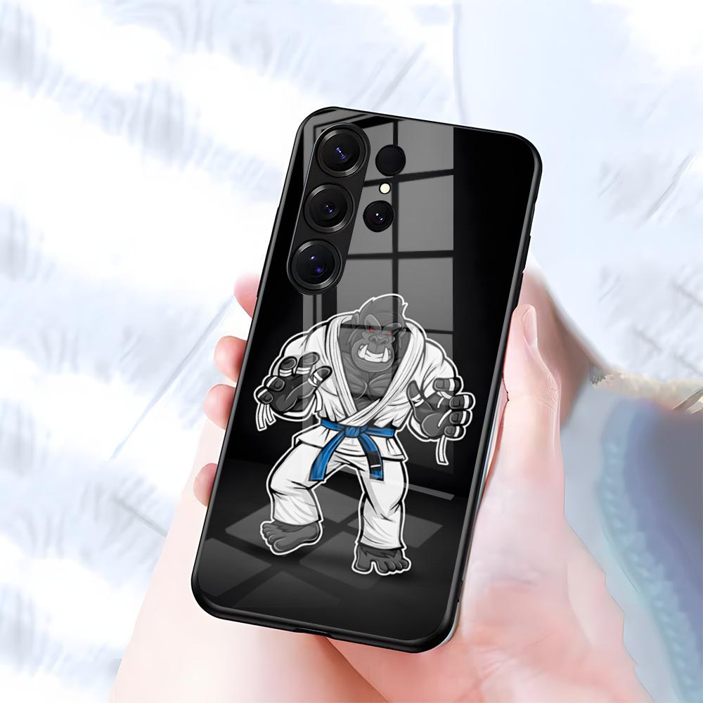 

BJJ Brazilian Jiu Jitsu Phone Case For Samsung S26 S25 S24 FE S23 S22 S21 Plus S20 Ultra Note20Ultra Black Glass Cover Galaxy S25 Edge