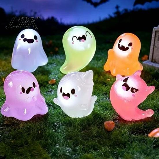 Ghost Backpacks Keychain 2Pcs Halloween Glow-in-the-Dark Keychain, Luminous Key Ring Pendant, Decorative Charm for Handbags Cartoon