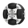 48mm Double Aluminum Alloy Omni Directional Wheel Loading 3kg for Robotic Competition