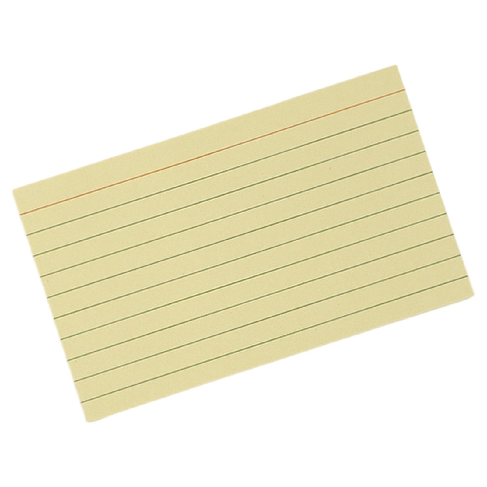 

50 Sheets Colorful Note Paper 3x5Inch Wide Lined Study Card Note Card Pocket Notecards for Writing Noting Journaling