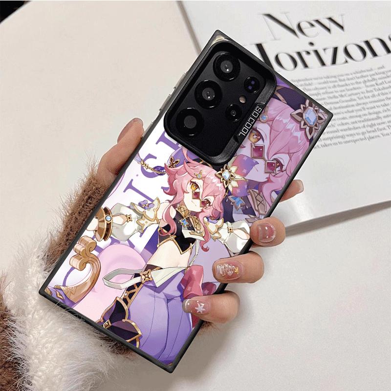 Genshin Impact Anime Soft Phone Case for Samsung Galaxy S24 S25 FE S26 Edge S23 Ultra S22 Plus S21 + Shockproof Cover Back Shell