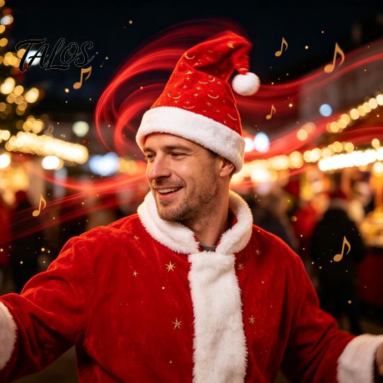 Funny Christmas Gift for Family Electric Dancing Santa Hat, Singing Musical Hat with Swinging Unique Party Supplies Motion, Plush Toy Adults