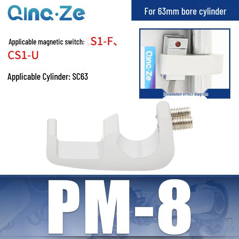 SC Cylinder CS1-F U with Magnetic Switch Bracket CMSG, MBB Fixing Bracket, and D-A93 SU Cylinder Accessories.