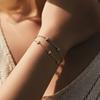 MODIAN 925 Silver Mini Flowers Bracelet Dainty Link Chain Pave Setting CZ For Women Wedding Fine Jewelry Gift
