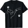 Hond en Mens Vuist Stoten Hond Vriendschap Vuist Stoten Hond Poot T-shirt