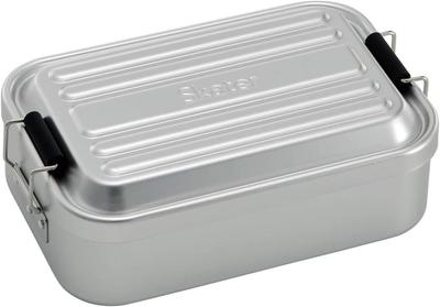 Skater Aluminum Lunch Box for 850ml Large Fluffy Serving Men, Capacity, Capacity, Silver, AFT8B-A