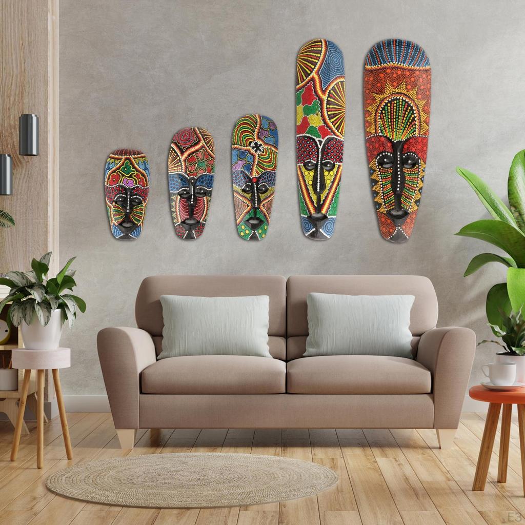 African Totem Mask for Home and Garden Decor