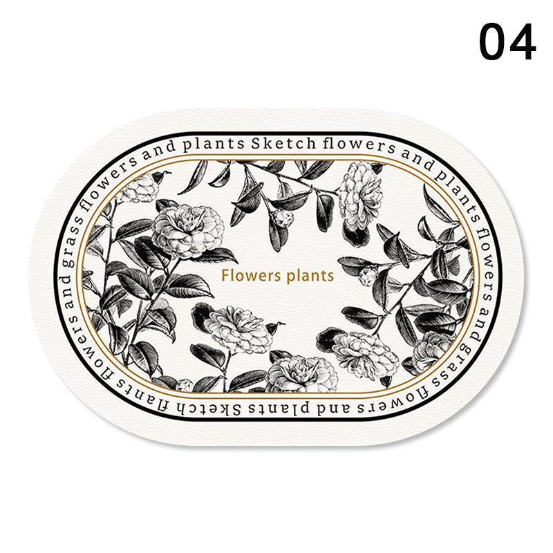 Leather Placemat Oval Oil-Proof Table Mat Home Dining Kitchen Table Placemat Design Dining Waterproof Heat Resistant Home Decor