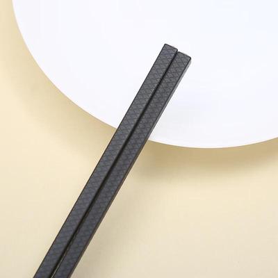 Dirien Schwarze Legierung Rutschfeste Essstäbchen (20 Paare)