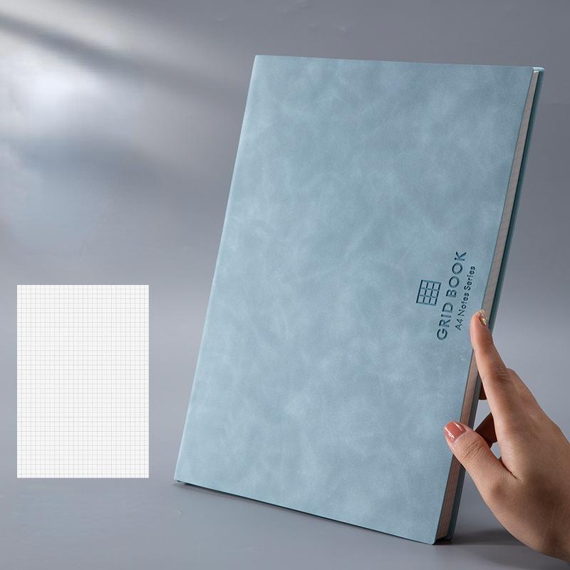 

Утолщенный блокнот формата A5/B5 на 100 листов, квадратная сетка, ежедневники и журналы, мягкий альбом для рисования из искусственной кожи, школьные канцелярские принадлежности A5