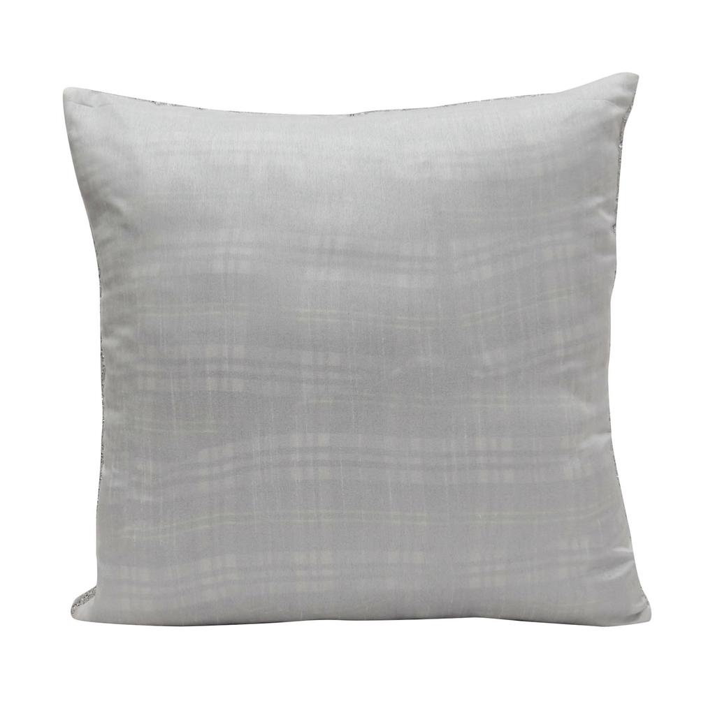 Yuga Metallic Silver Sequin Throw Cushion Cover Glitter Pillow Wedding Decor Lounge 12 X 12
