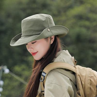 Nieuwe Lente Zomer Dames Bucket Hat Waterdicht Opvouwbaar Grote Rand Zon Hoed Ophangbaar Buiten Berg Kamperen UV Bescherming Basin Hoed