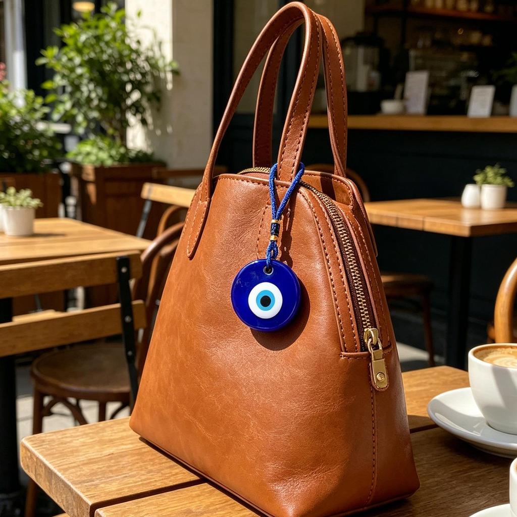 Occhio della Fortuna Resina Occhio Malvagio Turco Blu Ciondolo Decorazione da Appendere al Muro Catena di Corda Decorazione Semplice per Casa Soggiorno Auto Giardino