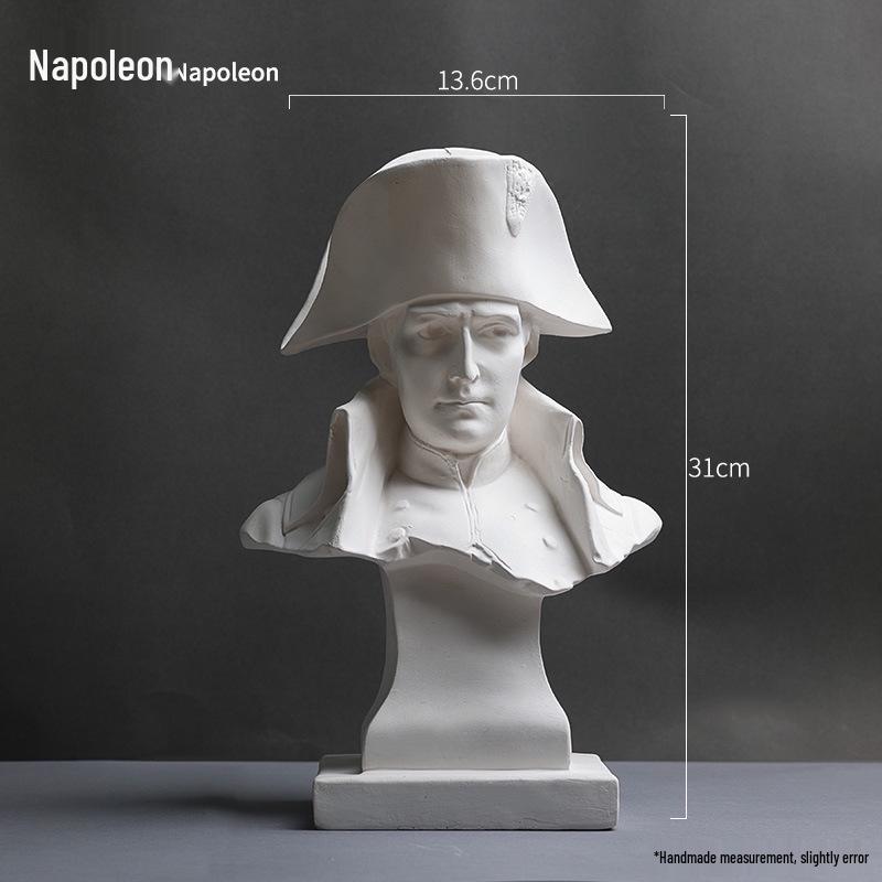 David Head Bust: Plaster Sculpture for Art Students & Teaching Aids