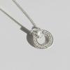 Women's Daily Accessory Round Ring Cubic Necklace
