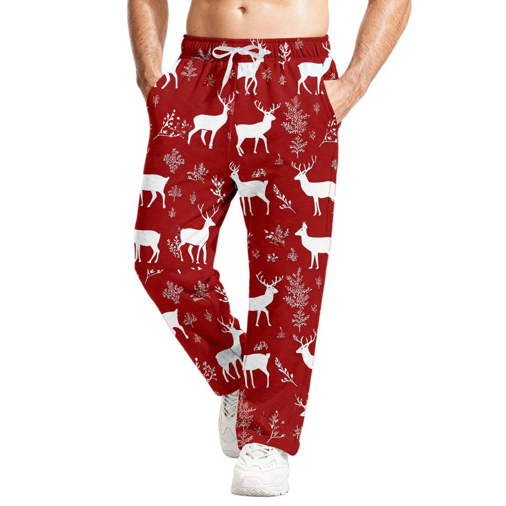 Men's Relaxed-Fit Casual Sweatpants With Stretch Waistband And Drawstring Yoga Pants