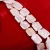 1String, Purple Natural Freshwater Pearls, Square Pearl Beads, 16×22 Mm, for DIY Necklace Accessories, Valentine's Day Gifts, 36cm