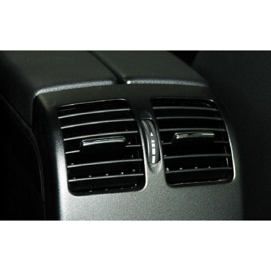 Silver Titanium Back Row Air Outlet Vent Cover Trim For Benz 2007-2014 C-Class