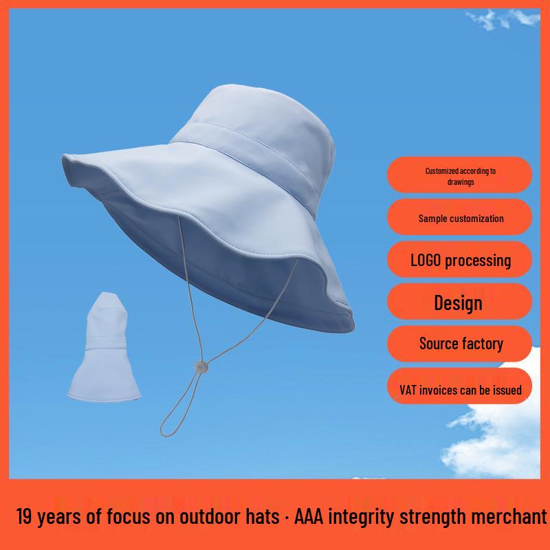 Women's Anti-UV Foldable Fisherman Hat with Large Brim for Summer/Spring Sun Protection