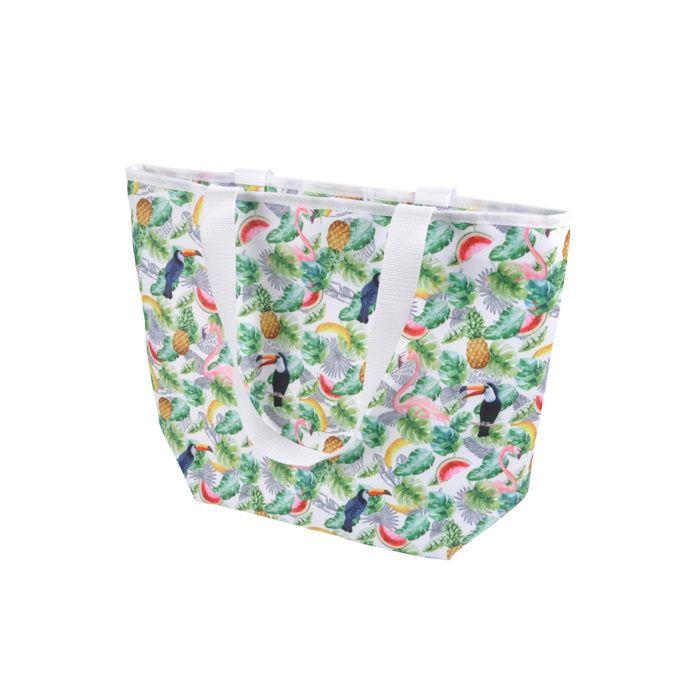 Sac shopping / sac de plage - EDEN - Happy Sunshine - 20 L - Polyester - Vert