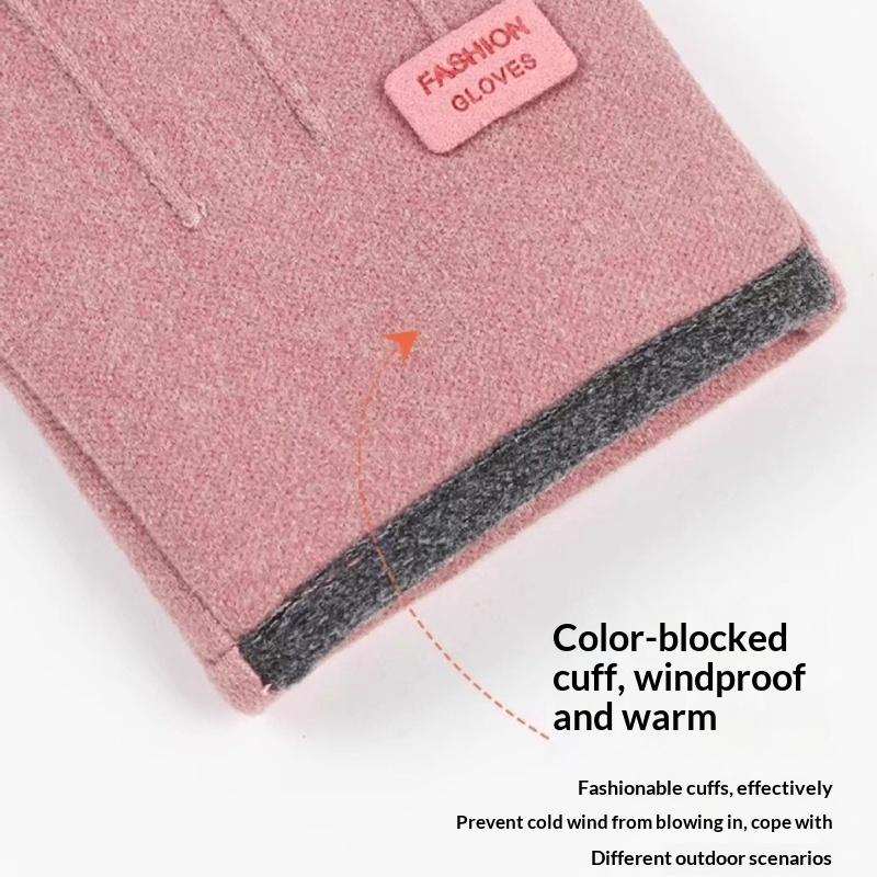 Winterhandschuhe für Damen Herren Warme Touchscreen-Handschuhe Kälteschutz Fäustlinge mit vollen Fingern Outdoor Radfahren Dicke Handschuhe