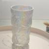 Conjunto de 2 peças 13 oz 380ml Estilo Nórdico Colorido Padrão Glaciar Copo de Vidro Fosco Copo de Cocktail Xícaras de Café Caneca para Bebidas Copo de Vinho