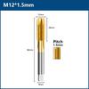 HSS Titanium Coating Screw Tap Drill Bit M2 M2.5 M3 M3.5 M4 M5 M6 M8 M10 M12 Metric Straight Flute Thread Tap Hand Tools Thread Lock3
