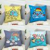 BBugcat Capoo Pillow Case For Car Sofa Decorative Home Doublesided Print Plush Square Throw Pillow Cushion Cover