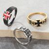 2026 Jewelry, European and American Personalized Retro Cross Men's Jewelry Ring