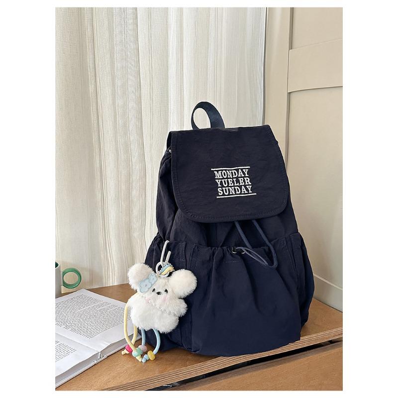School Bag New High-value Niche Design Drawstring Backpack Junior High School Students Lightweight Travel Mountaineering Backpack