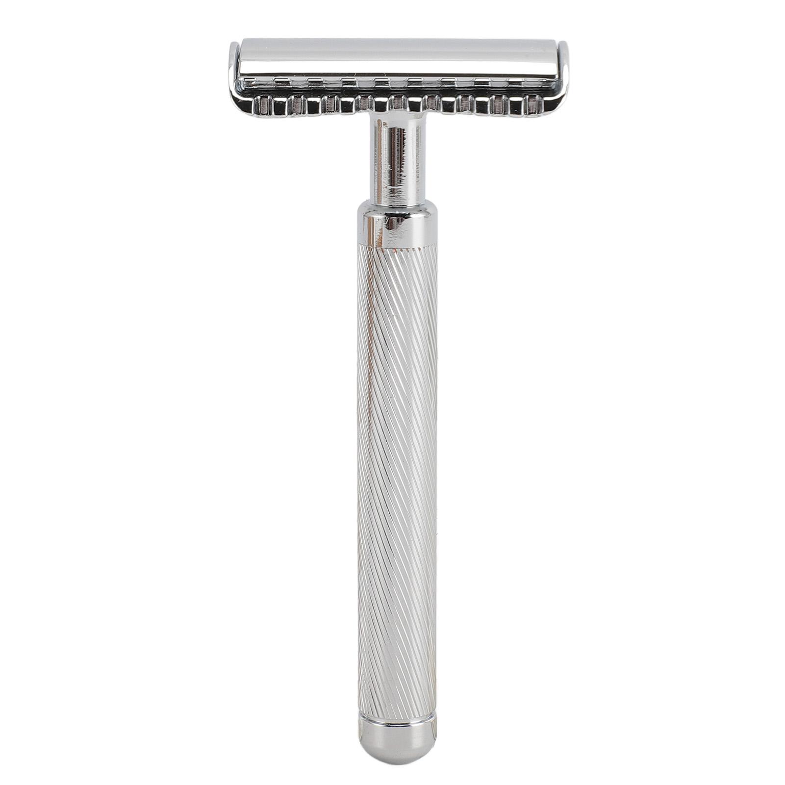 

Дволезовий безпечний тример Вінтажний Елегантний Багаторазовий Екологічний Традиційний Ручний Безпечний Тример срібний