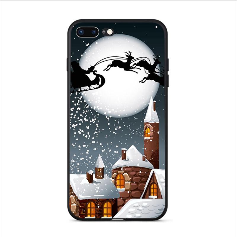 Hard  Phone Case For Iphone XS 11 Pro Max 13 12 Mini Mobile Shell SE 2020 6S 6 7 8 Plus 5S 10 X XR Winter Landscape Cover Coque