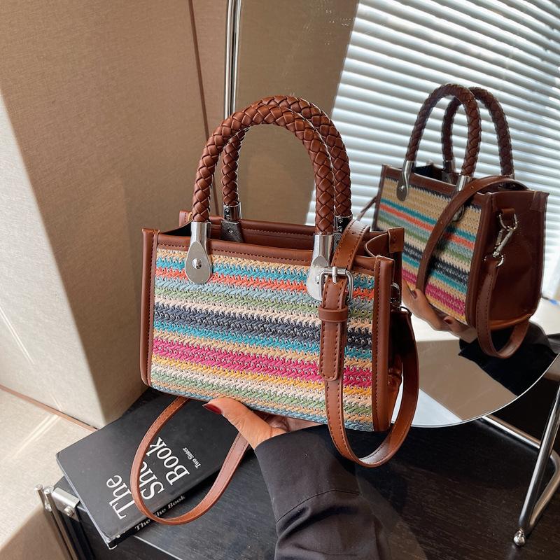 

Casual bag 2025 new trendy texture handbag shoulder bag summer messenger bag women s bag разноцветный
