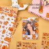 Capybara Waterproof Transparent PET Cartoon Stickers for Diaries and Journals