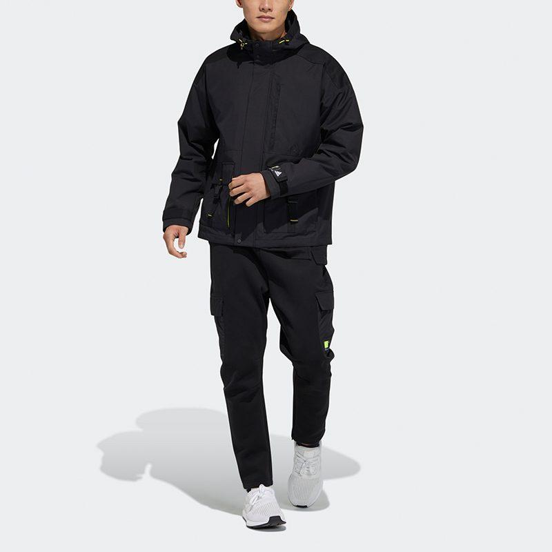 Adidas Jackets Men's Black Hooded Moderate Other GP0988