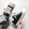 New Niche High Street Flat for Men's Shoes Gear Sole Casual Leather Shoes RO Fat Bun Shoes Men X