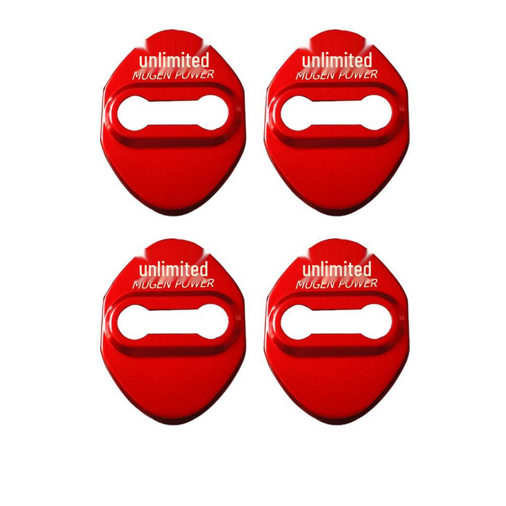 MUGEN POWER Stainless Steel Door Lock Buckle Cover for Mugen Modifications