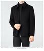 Brand Men's 2025 Autumn/Winter Wool Coat - Lapel, Detachable Down Lining, Double-Faced Wool Overcoat.
