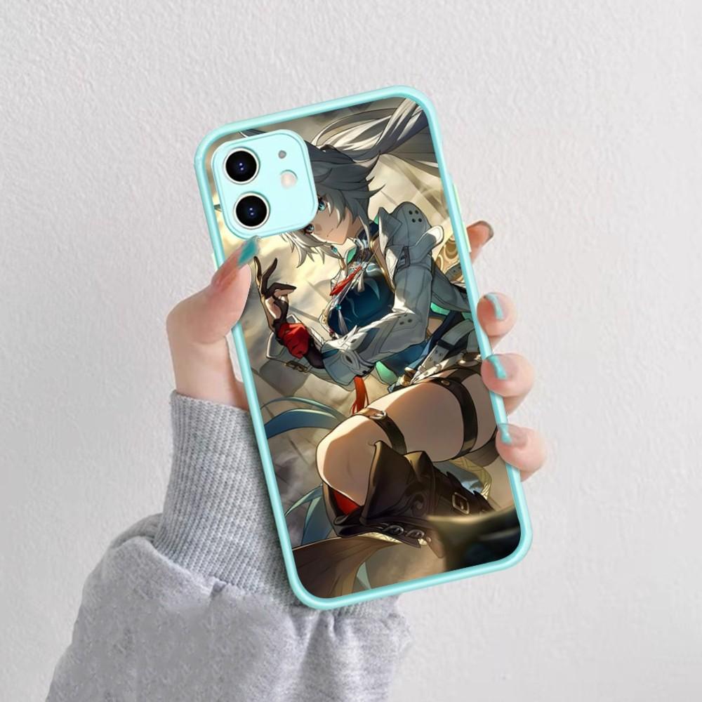 Honkai Game S-Star R-Rail Phone Case For IPhone 14 11 12 13 Mini Pro Max 8 7 Plus X XR XS MAX Translucent Matte Cover