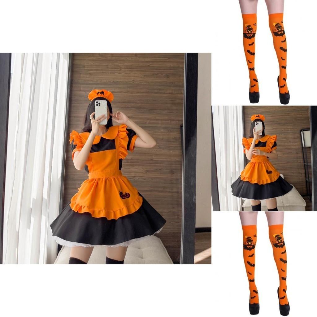 Magic Girl Role Play Dress With Pumpkin Theme For Halloween Party