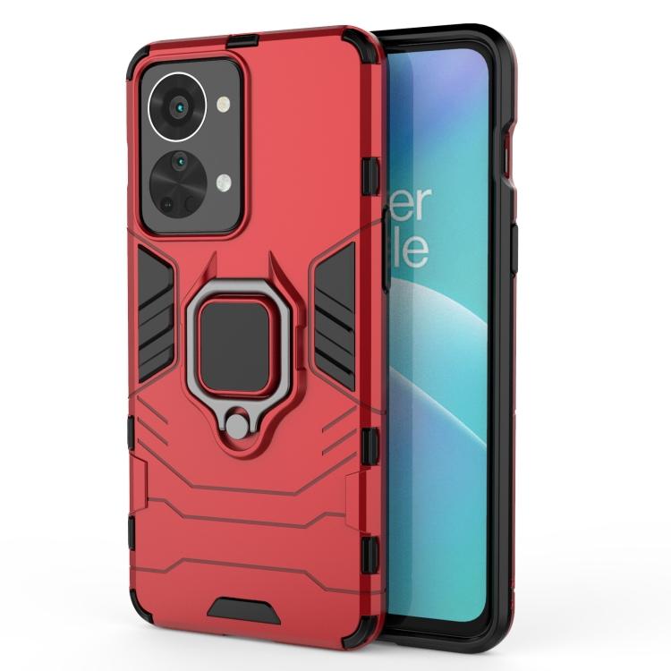 For OnePlus Nord 2T 5G Magnetic Ring Holder PC + TPU Phone Case For OnePlus Nord 2T 5G&Opp Bag красный