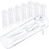 20Pcs Shelf Support Peg Plastic Clear Locking Clips Heavy Duty Adjustable Shelving Brackets Cabinet Support Clips