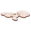 20Pcs Laser Cutting Cute Baby Shape Cards Wooden Chips Craft DIY Wedding Decoration Baby Shower Supp