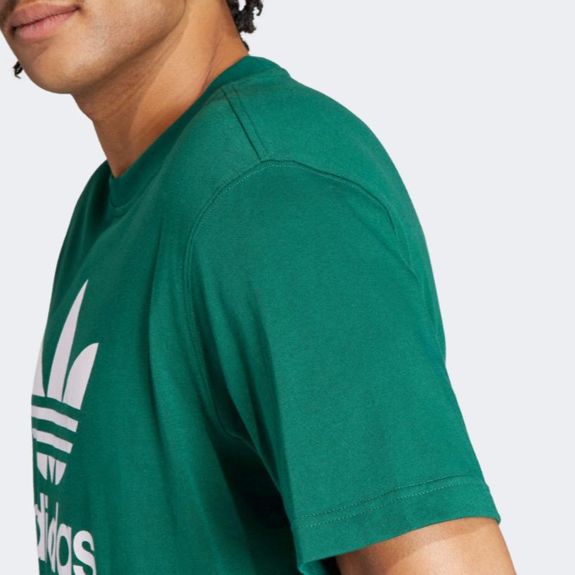 adidas Adicolor Trefoil Tee Collegiate Green Unisex Streetwear IR7976