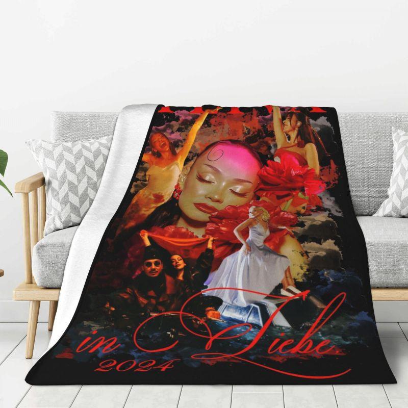 Custom Sofa Fleece German Singer Ayliva Throw Blanket Warm Flannel Blankets for Bedding Travel Couch Quilt