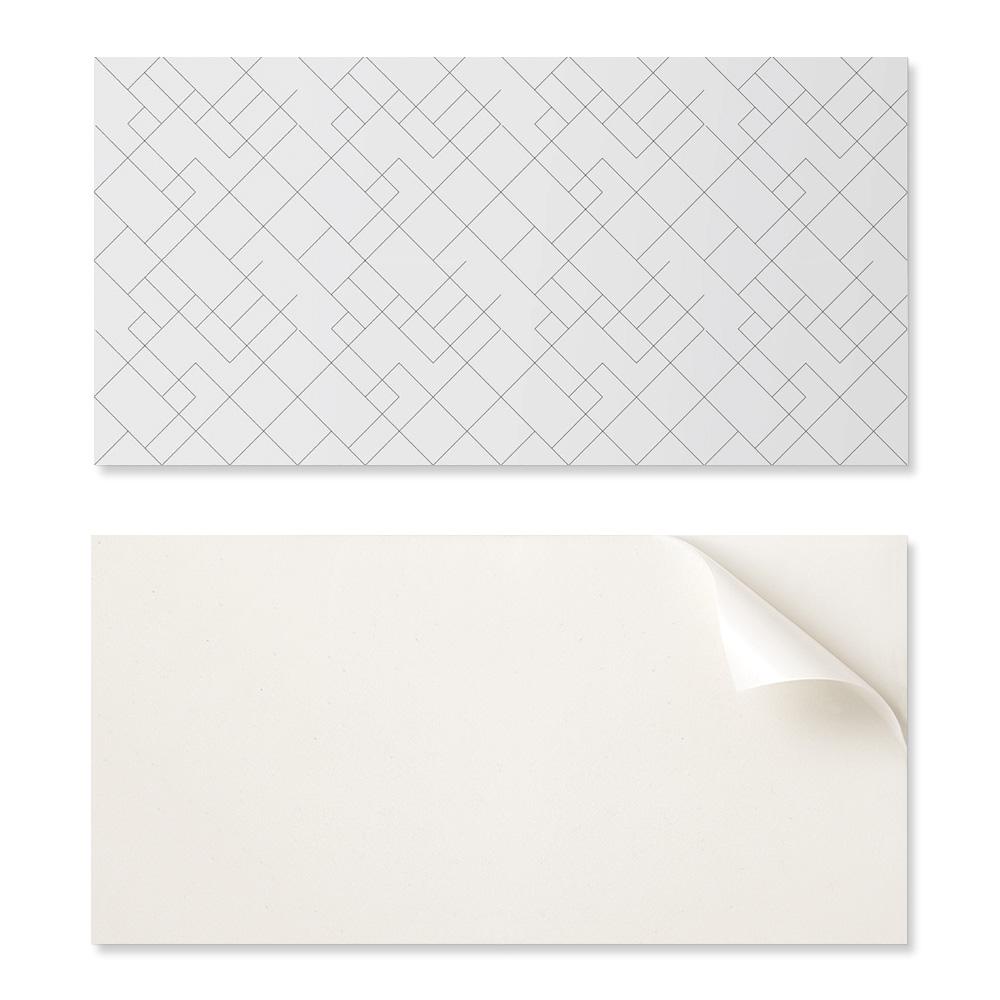 Panel Samoprzylepny Z Grafiką Do Jadalni Pcv 120X60 Cm Abstrakcyjny Wzór Linii