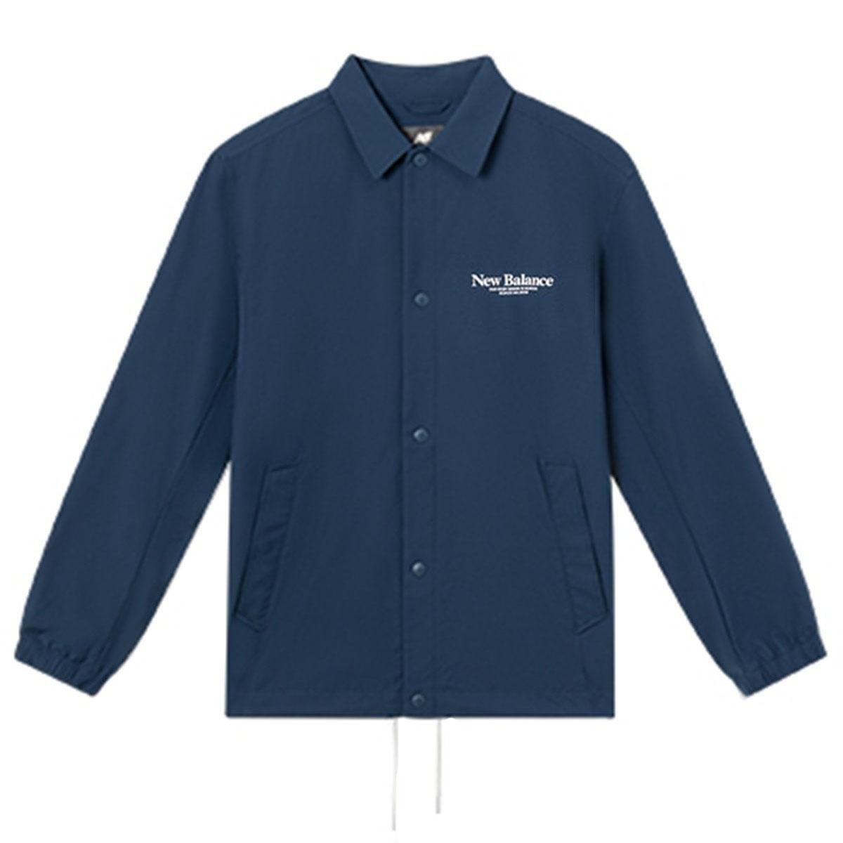 New Balance Lifestyle Coat Asia Sizing Blue White Men s 5AD24183-NV L