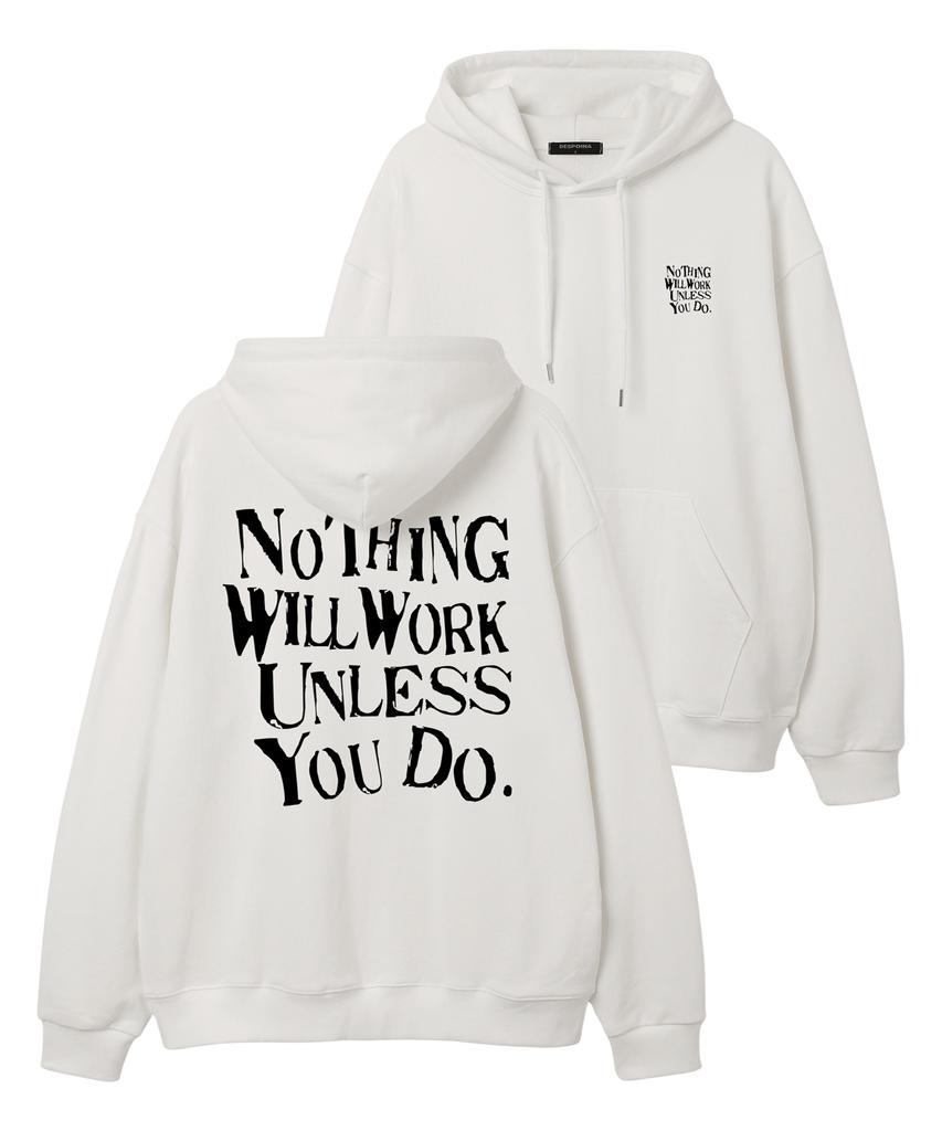 Unless Uo Do Oversized Hoodie (Sls025) White