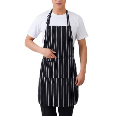 1 tablier de cuisine noir mi-long réglable pour chef, pratique, taille unique, fournitures ménagères